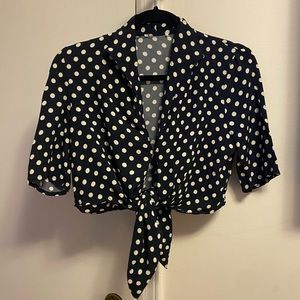 Polka dot top
